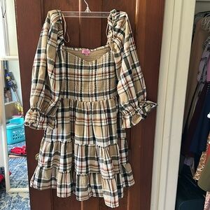 Francesca’s size small dress, plaid